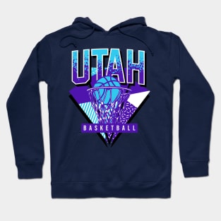 Utah Basketball 90s Throwback Hoodie